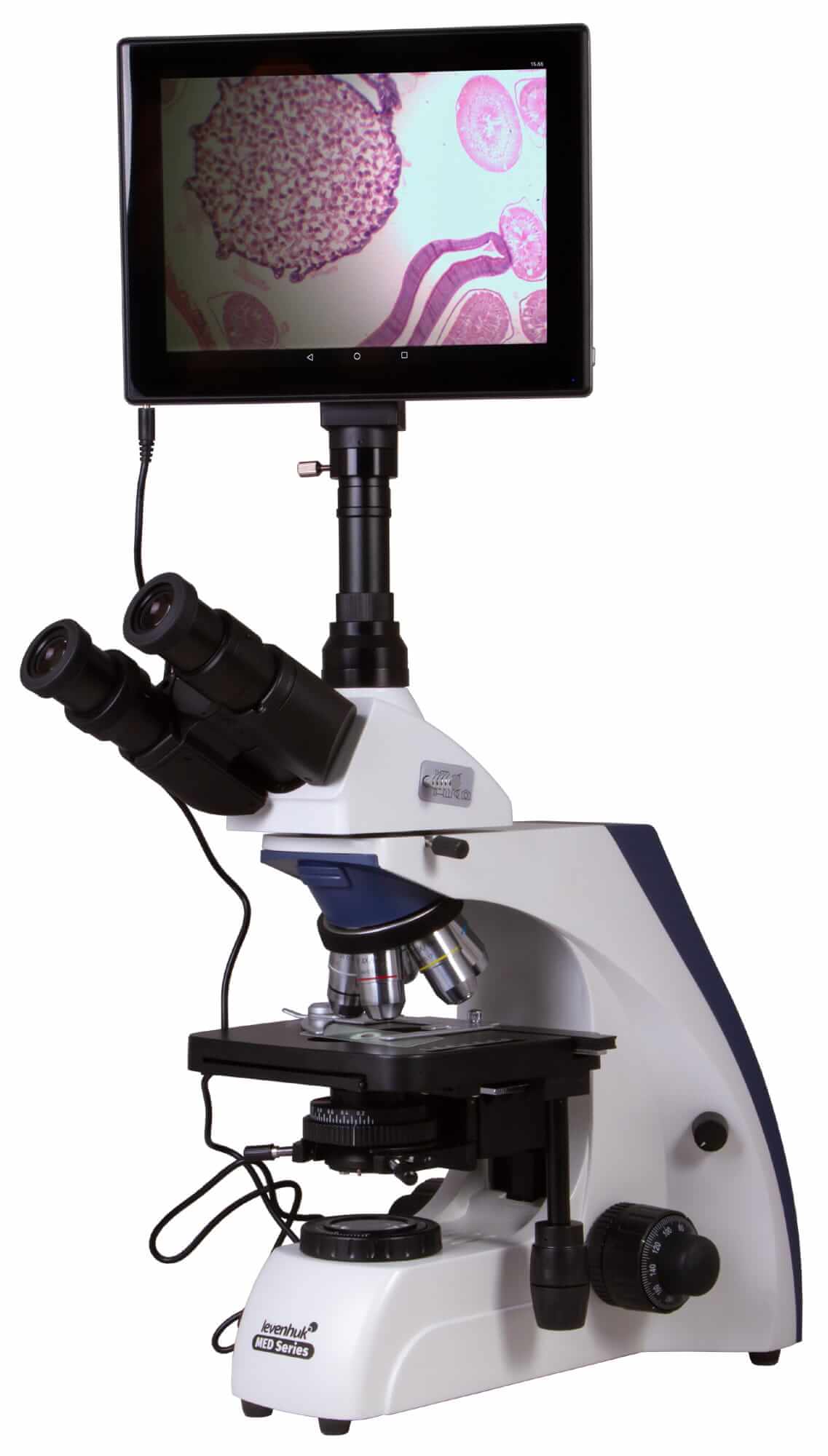 Микроскоп цифровой Levenhuk MED D30T LCD, тринокулярный (Levenhuk).